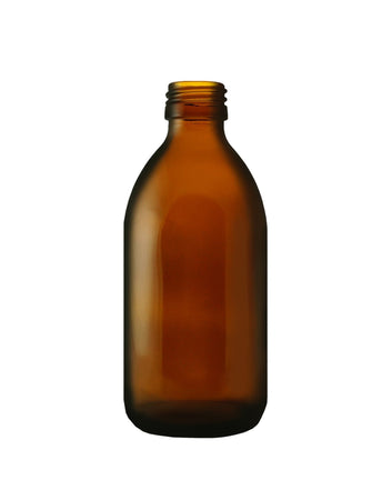 300ml Amber Alpha Glass Bottle
