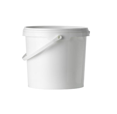 5 Litre White Bucket with Tamper Evident Lid
