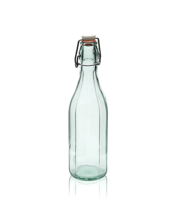 750ml Facetted Costolata Bottle with Swing-Stopper