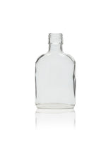 200ml Curved Glass Flask Bottle