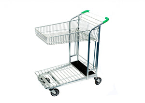 Chariot à panier pliant