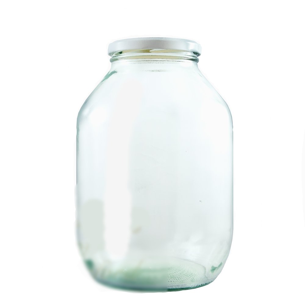 2372.8ml Glass Pickle Jar Twist Neck Glass Bottles Jars AB Handling Packaging