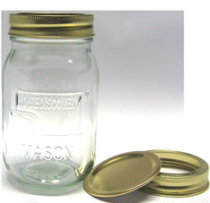 500ml Home Discovery Glass Mason Jar with 2 Piece Lid