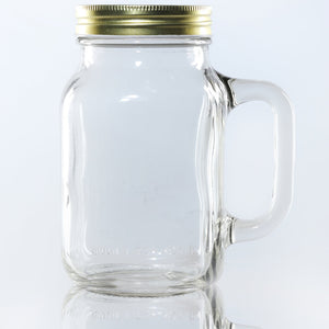 Bocal en verre Mason de 630 ml avec poignée