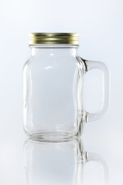 630ml Glass Mason Jar with Handle