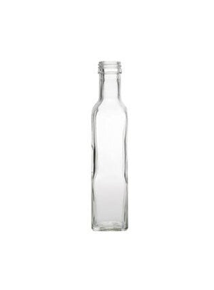 Bouteille d'huile d'olive Marasca en verre flint blanc de 250 ml (col à vis)