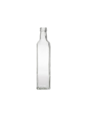 500ml White Flint Glass Marasca Olive Oil Bottle (Screw Neck)