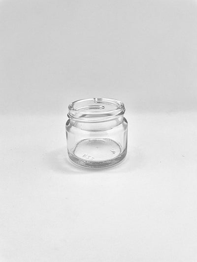15ml White Flint Glass Squat Jar