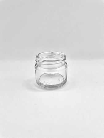15ml White Flint Glass Squat Jar