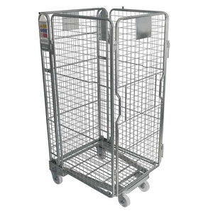 Cage à roulettes à quatre côtés (remplissage en treillis) Fermé