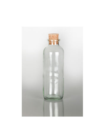 8oz Traditional Glass Oil Bottle (Cork Mouth)