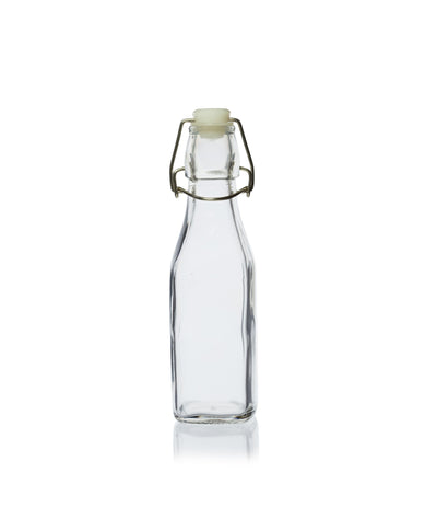 250ml Square Swing-Stopper Glass Bottle
