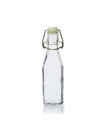 250ml Square Swing-Stopper Glass Bottle
