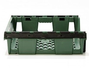 Stackable 12 Loaf Bread Tray (Green) Back View