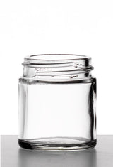 30ml White Flint Powder Glass Jar