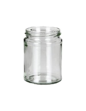 300ml Panelled Glass Food Jar