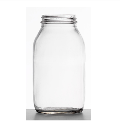 500ml White Flint Glass Powder Jar