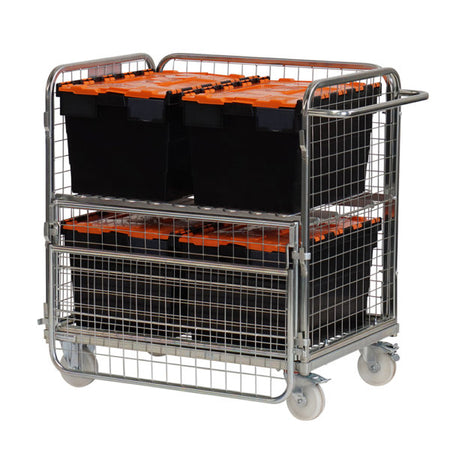 Four Sided Compact Merchandise Picking Trolley