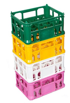 Strong Lightweight 8.5" Crates (pack of 20) Available in Different Colours (including Black, White, Green, Red, Blue, Orange, Pink, Yellow)