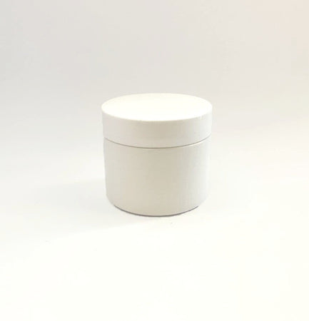 50g White Plastic Straight Sided Jar