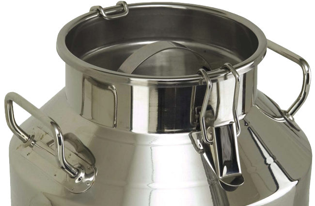 Milk Churn Round - Mini Container With Screw Lid (Over 4 U.S Pints Cap –  Cheese and Yogurt Making