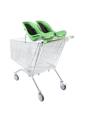 Chariot de courses avec berceau pour jumeaux (213Ltr)