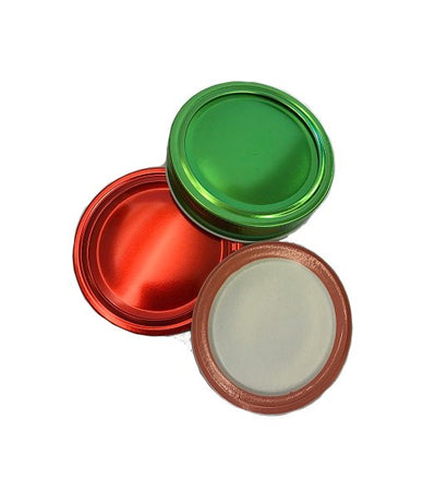 70mm Red / Green Mason Jar Caps with Sealing