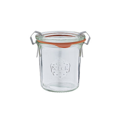 140ml Glass Weck Jar w/ Lid, Ring and Clips
