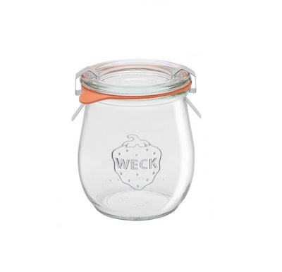 220ml Glass Yoghurt Weck Jar w/ Lid, Ring and Clip