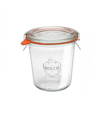 290ml Glass Weck Jar w/ Lid, Ring and Clips