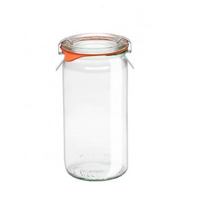 340ml Glass Weck Jar w/ Lid, Ring and Clips