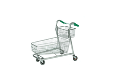 Wheelbarrow Shopping Trolley with Additional Basket Attached