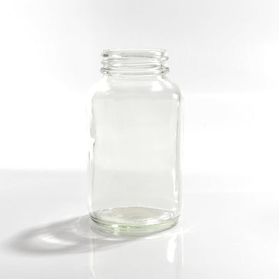 120ml (4oz) White Flint Glass Powder Bottle